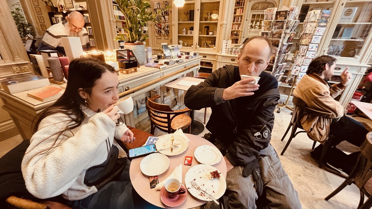 At the Limerick café