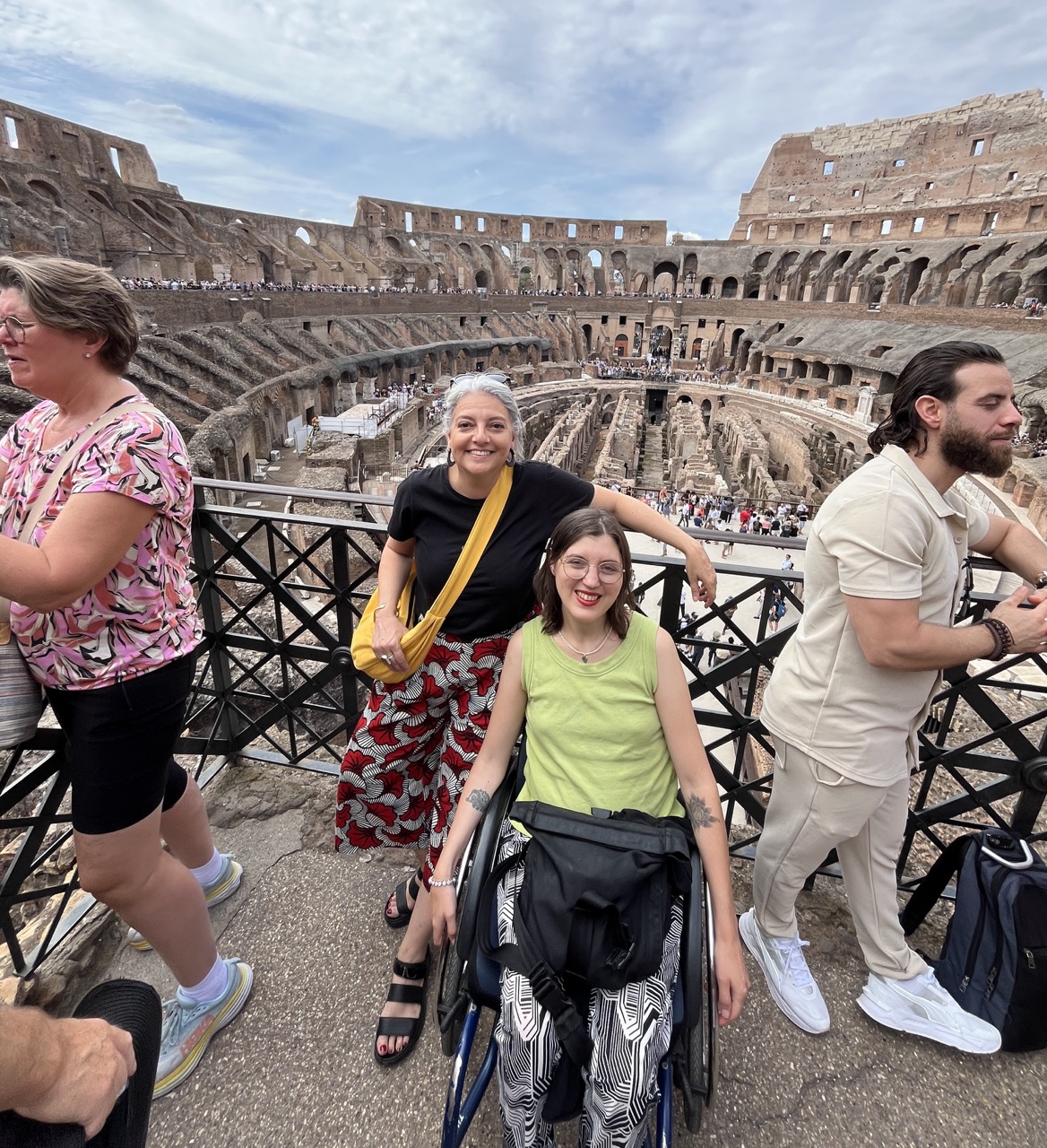 Mechtihild and Eleonora inside the Coliseum