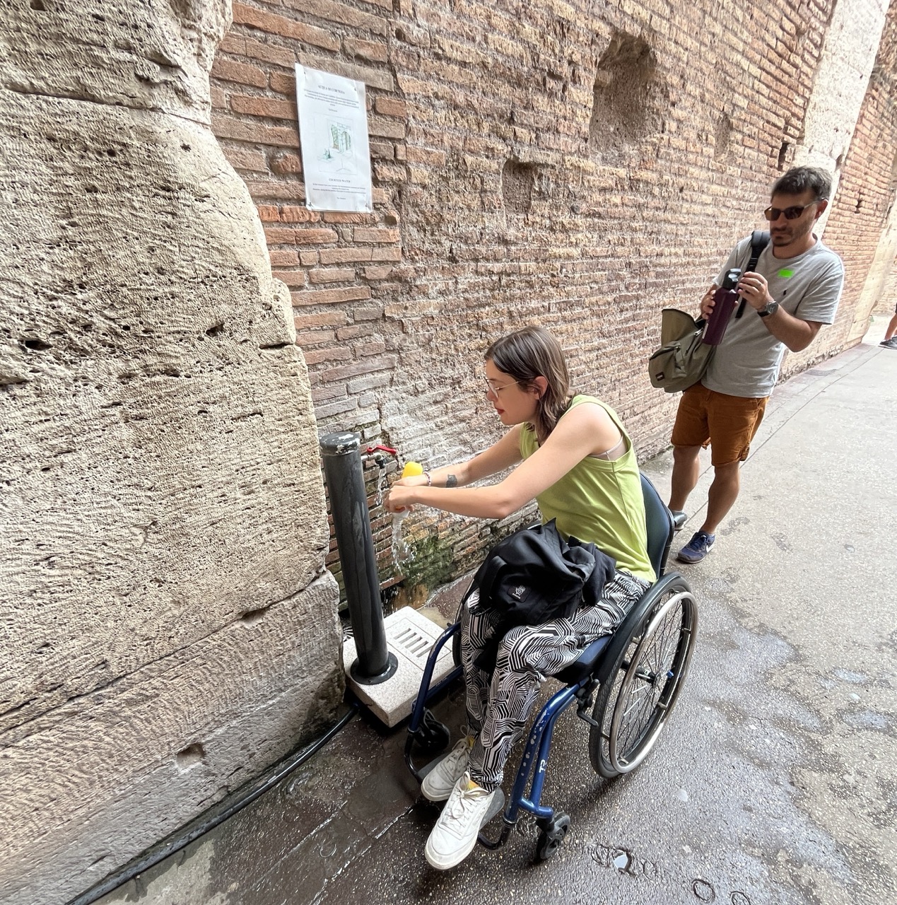 the drinking fountains are easy to use