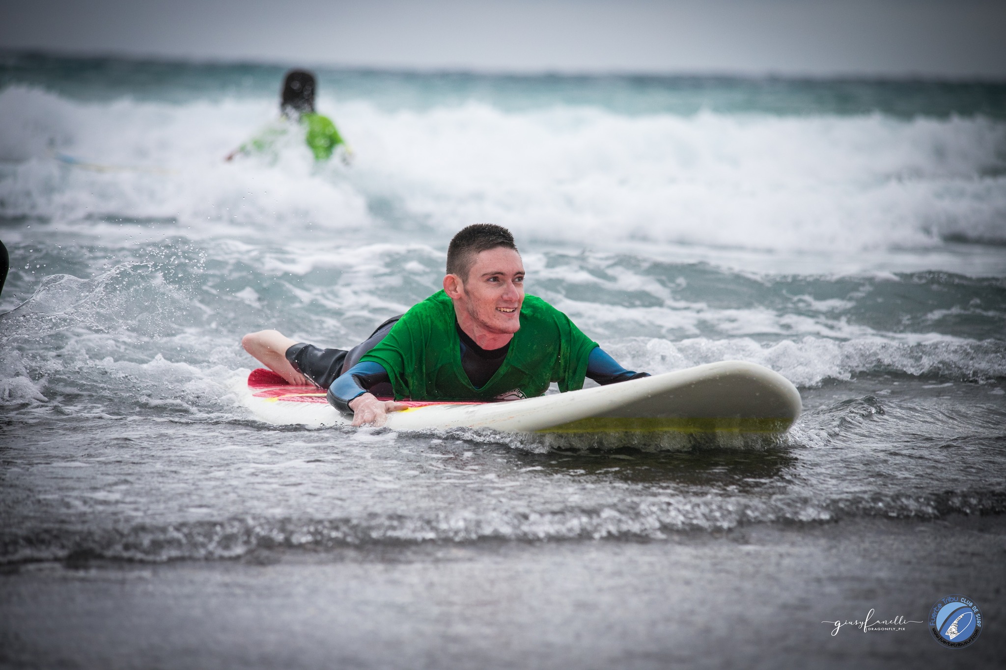 surfing in fuerteventura with Pilar