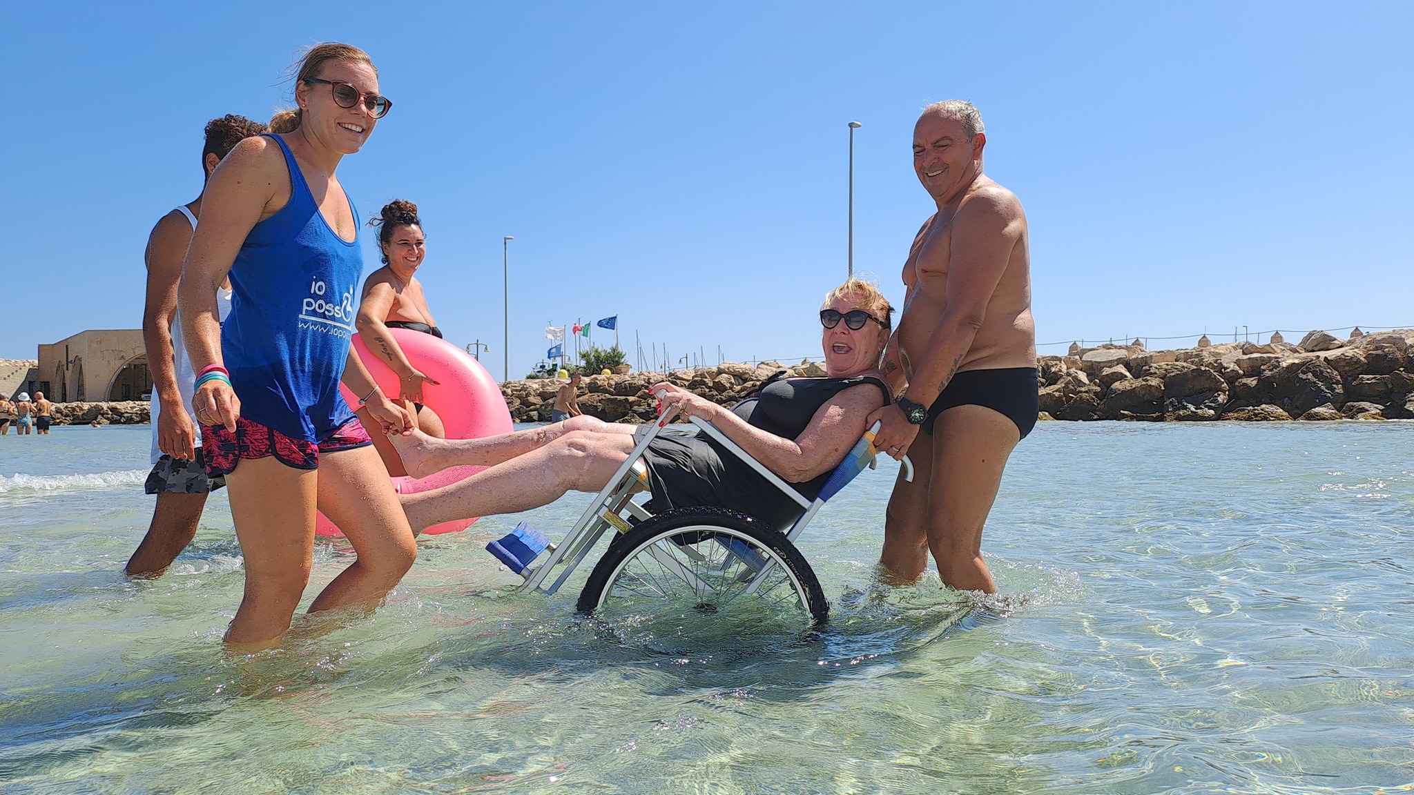 Accessible beach with assistance in San Foca with "Io Posso"